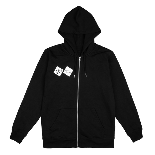Black ALM Zip Up Hoodie