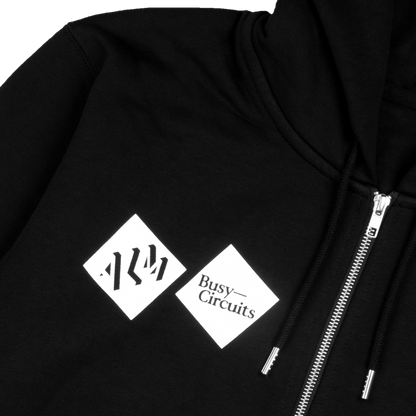 Black ALM Zip Up Hoodie